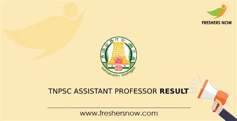 Tnpsc Assistant Professor Final Result 2023 Out Merit List