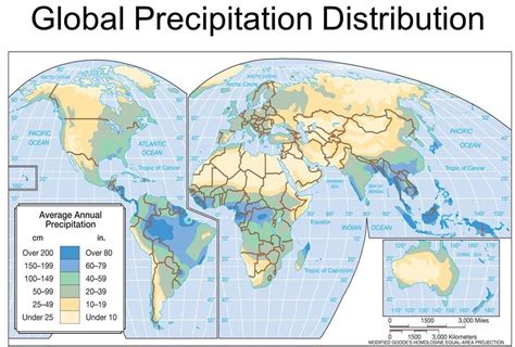 Precipitation Map Of The World