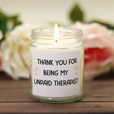 Thank You For Being My Unpaid Therapist Funny Gift Best Etsy