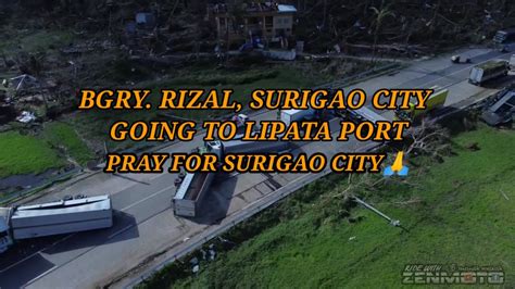 Bagyong Odette Sa Surigao City Aerial View Youtube