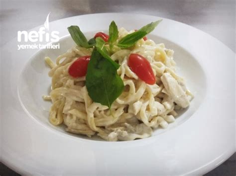 Tavuklu Mantarlı Fettucini Alfredo Nefis Yemek Tarifleri