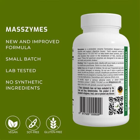 BiOptimizers MassZymes – Complete Digestive Enzymes Supplement for Gut