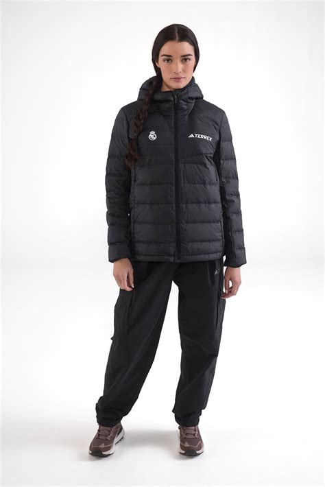 Womens adidas Terrex CLIMAWARM Rain Down Jacket Black – The Official