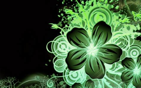 HD Green Flower Wallpaper | Download Free - 96625