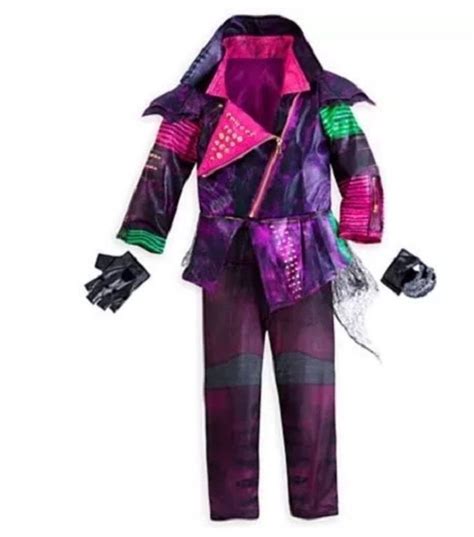 Disney Store Descendants Mal Deluxe Halloween Costume For Girls Size 9