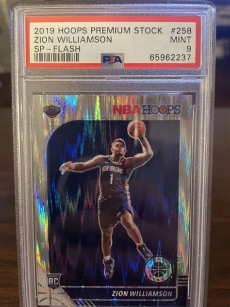 Hoops Premium Stock Zion Williamson Sp Flash Rookie Rc Psa