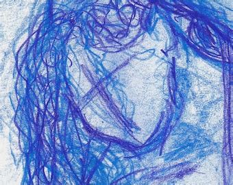 Items Similar To Green Nude On Blue Original Acrylic On Canvas On Etsy