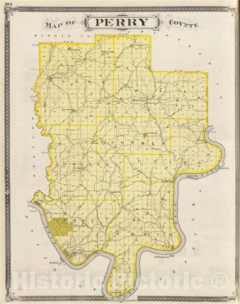 Historic Map : 1876 Map of Perry County. - Vintage Wall Art - Historic ...