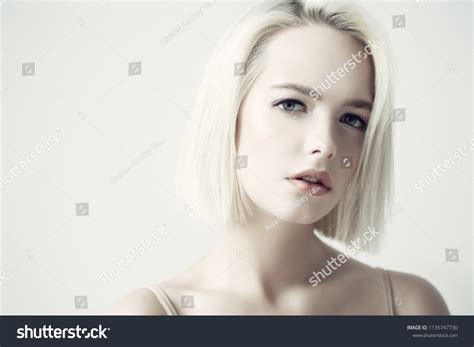Closeup Portrait Beautiful Blonde Woman Nude Stock Photo Shutterstock