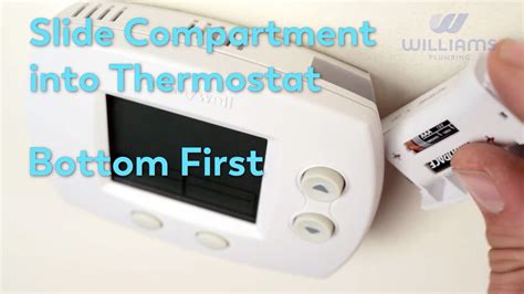 how to change battery on honeywell proseries thermostat