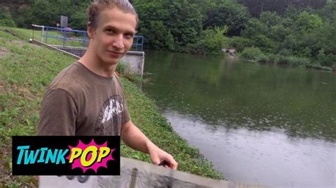 TWINKPOP Dude Earned Some Cash From Fishing Nude And Swallowing Cum