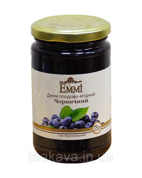 Купить Джем плодово-ягідний Чорниця Emmi, 375 г, цена 62 ₴ — Prom.ua ...