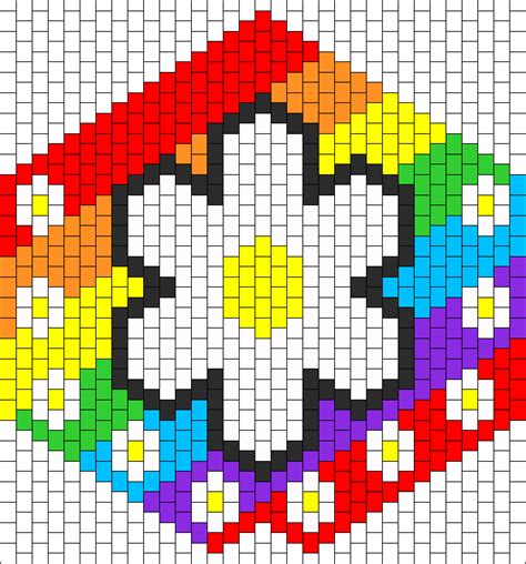 Daisy Bikini Bra Pattern Bead Pattern Peyote Bead Patterns Simple Bead Patterns