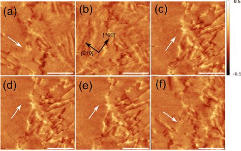 Magnetic Force Microscopy Images Taken On The Film At Different Values