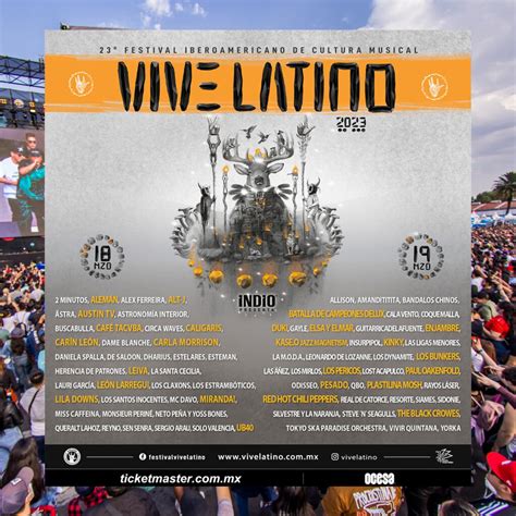 Vive Latino 2023 Red Hot Chili Peppers Los Bunkers Austin TV Plastilina Mosh Café Tacvba y