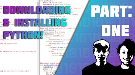 How To Install Python Getting Started With Python Part One YouTube