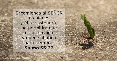 Salmo 55:22 - Versículo de la Biblia - DailyVerses.net