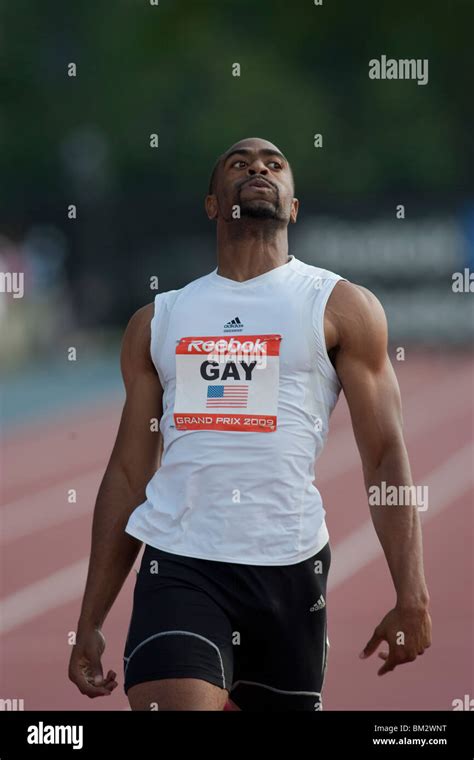 Tyson Gay USA Winner Competing In The 200 Meters At The 2009 Reebok Grand Prix00 Meters At