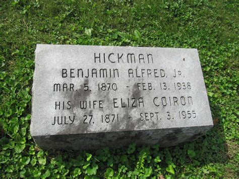 Benjamin Alfred Hickman Find A Grave Memorial