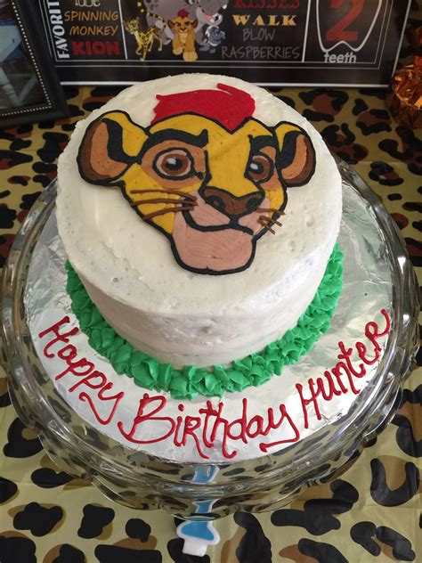 Buttercream Transfer I Did For Hunter S First Birthday Party Kion Baby