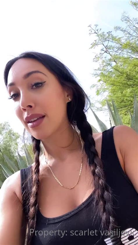 Watch Scarlet Silva Onlyfans Slender Babe Masturbates Pussy Masturbationgirl