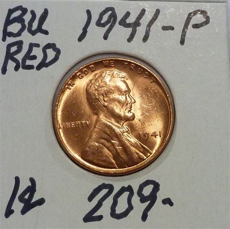 P Gem Bu Red Lincoln Wheat Cent For Sale Buy Now