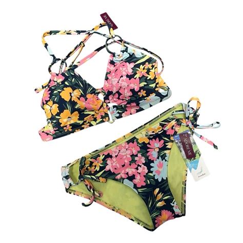 Adore Me Swim Adore Me Tatiana Contour Two Piece Bikini Floral Small Nwt Poshmark