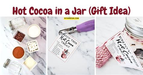 Hot Cocoa In A Jar Gift Idea Diy And Fun