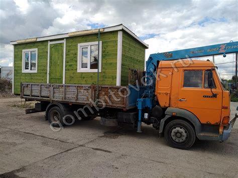 Доставка бытовки на участок