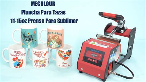 Mecolour Plancha Para Tazas Oz Prensa Para Sublimar Youtube