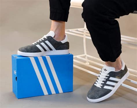 Кросівки чоловічі Adidas Gazelle Grey Адідас Газель сірі замшеві ...