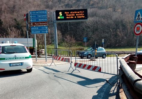 Chiusura Temporanea Per La Corsia In Discesa Della Lecco Ballabio