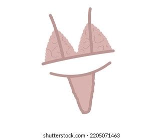 Nude Lace Lingerie Set Bra Panties Stock Vector Royalty Free Shutterstock