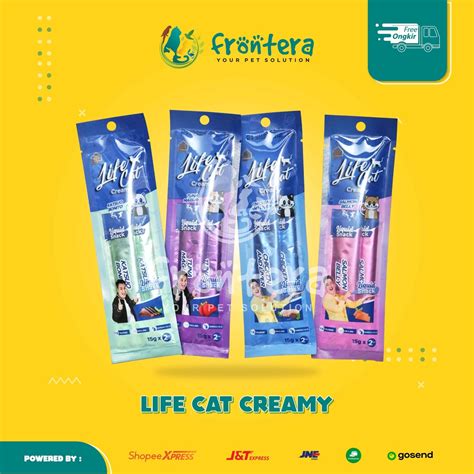 Jual LIFECAT CREAMY 30gr Lifecat Snack Lifecat Liquid Life Cat Creamy ...