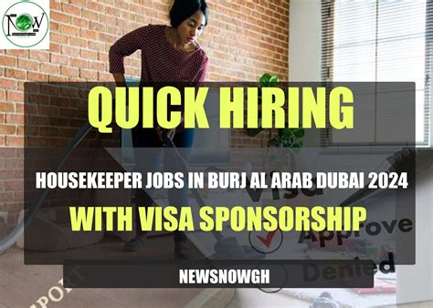 Housekeeper Jobs In Burj Al Arab Dubai With Sponsorship