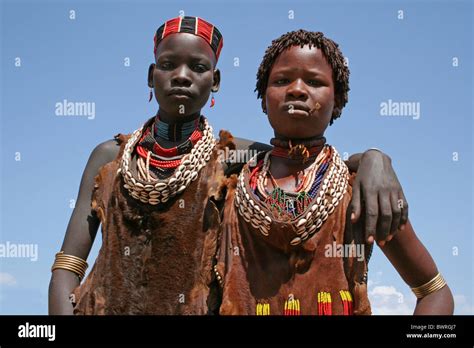 Hamer Tribe Girl Turmi Omo Valley Ethiopia Stock Photo Alamy