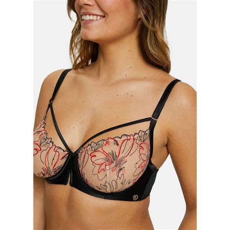 Soutien Gorge Classique Armatures Alberta Sans Complexe Noir Rouge La