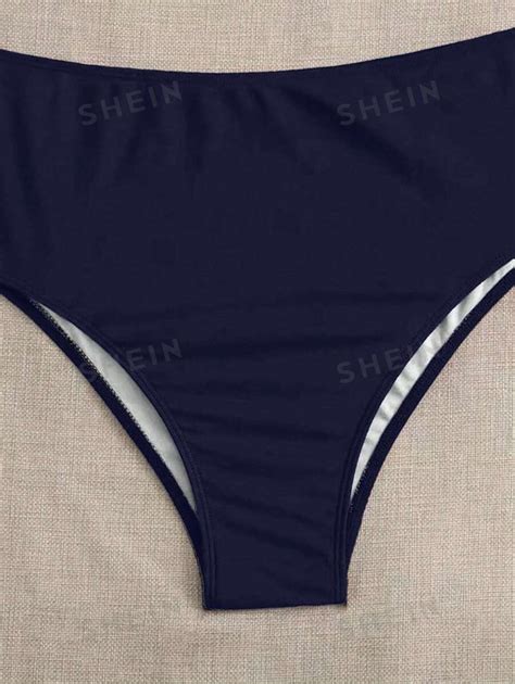 Shein Swim Vcay Plus Size Color Block Bikini Set With Circular Details Bandeau Beach Outfit