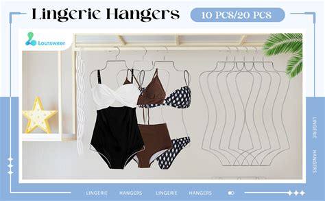 Amazon Lounsweer Pack Bathing Suit Hangers Bikini Display Lingerie Wire Hangers Full