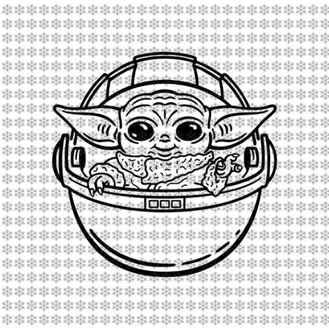 Baby Yoda Face Svg Free - SVG images Collections