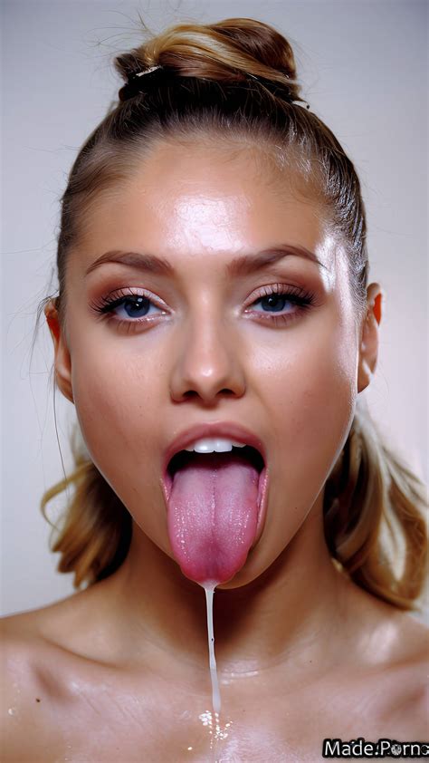 Porn Image Of 18 Open Mouth Looking At Viewer Pink Woman Close Up Photo Created By AI