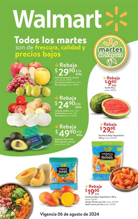 Ofertas Martes de Frescura Walmart 6 de agosto 2024