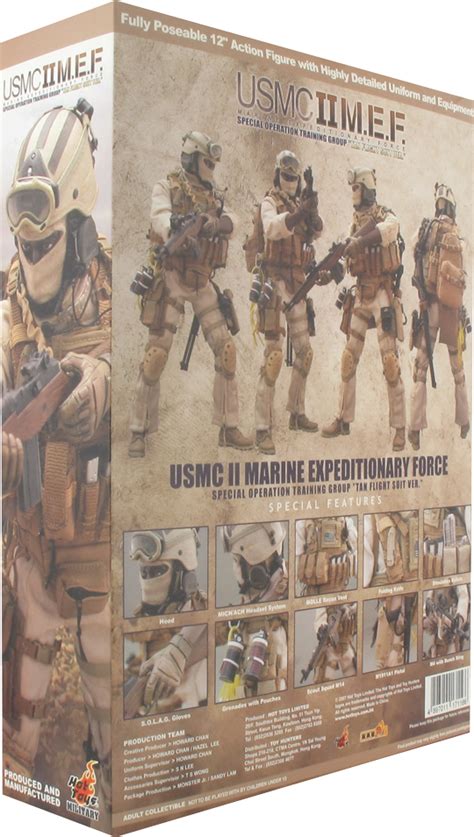 USMC II MEF Tan Version Hot Toys Machinegun