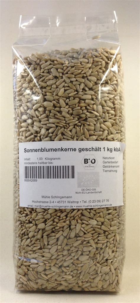 Muehle Schlingemann e K Sonnenblumenkerne geschält 2 5 kg BIO EU