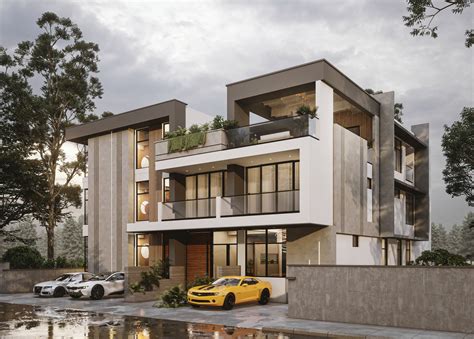 residence elevation design  behance