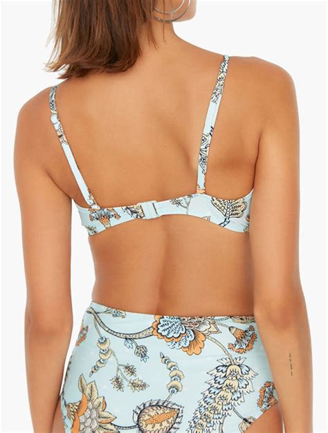 MyRunway Shop Trendyol Multi Printed Tie Detailed Bikini Top For Women From MyRunway Co Za