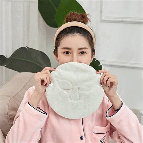Order Wownect Pack Of Reusable Face Towel Masks Cold Hot Anti Aging Facial Steamer Towel