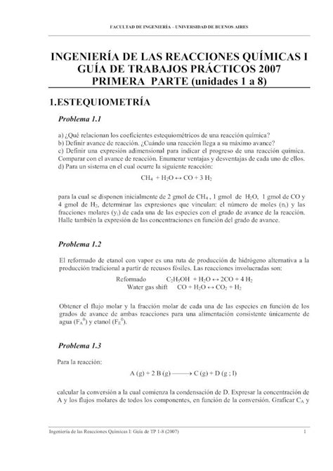 PDF INGENIERÍA DE LAS REACCIONES QUÍMICAS I GUÍA DE DOKUMEN TIPS