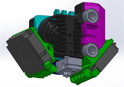 Prusa Mini Dual 4010 Part Cooling Fans Adapted From Annex K3 By