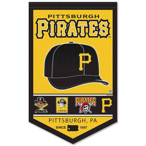 Pittsburgh Pirates History Heritage Logo Banner - State Street Products